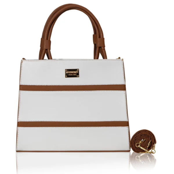Bolsa Ariel Blanco/Camel 4104 a precio de mayoreo Alma Colorida - Inicia tu negocio y multiplica ganancias.