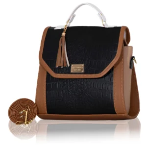 Bolsa Ermita Negro/Camel
