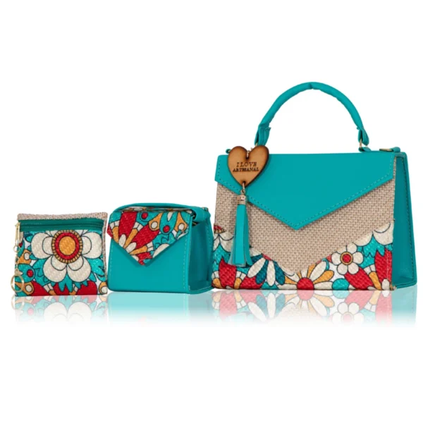 Set Crossbody Romelia Aqua