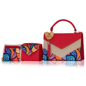 Set Crossbody Romelia Rojo