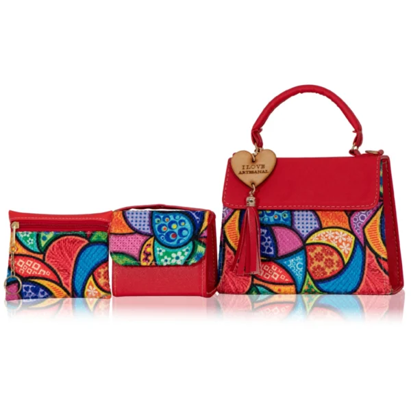 Set Crossbody Roberta Rojo